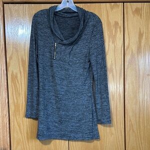 Cozy Gray Cowl Neck Tunic
